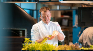 Chef in de keuken